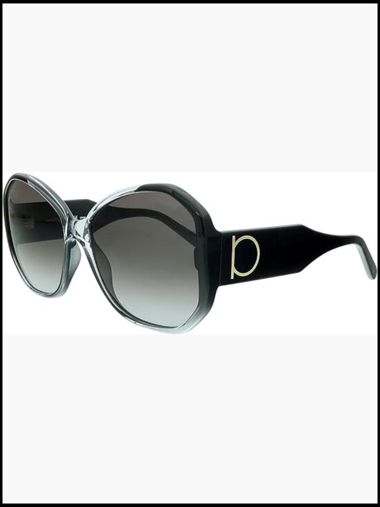Butterfly Shape Wrap Around Sunglasses Plastic Frame Gradient Lens main image 5